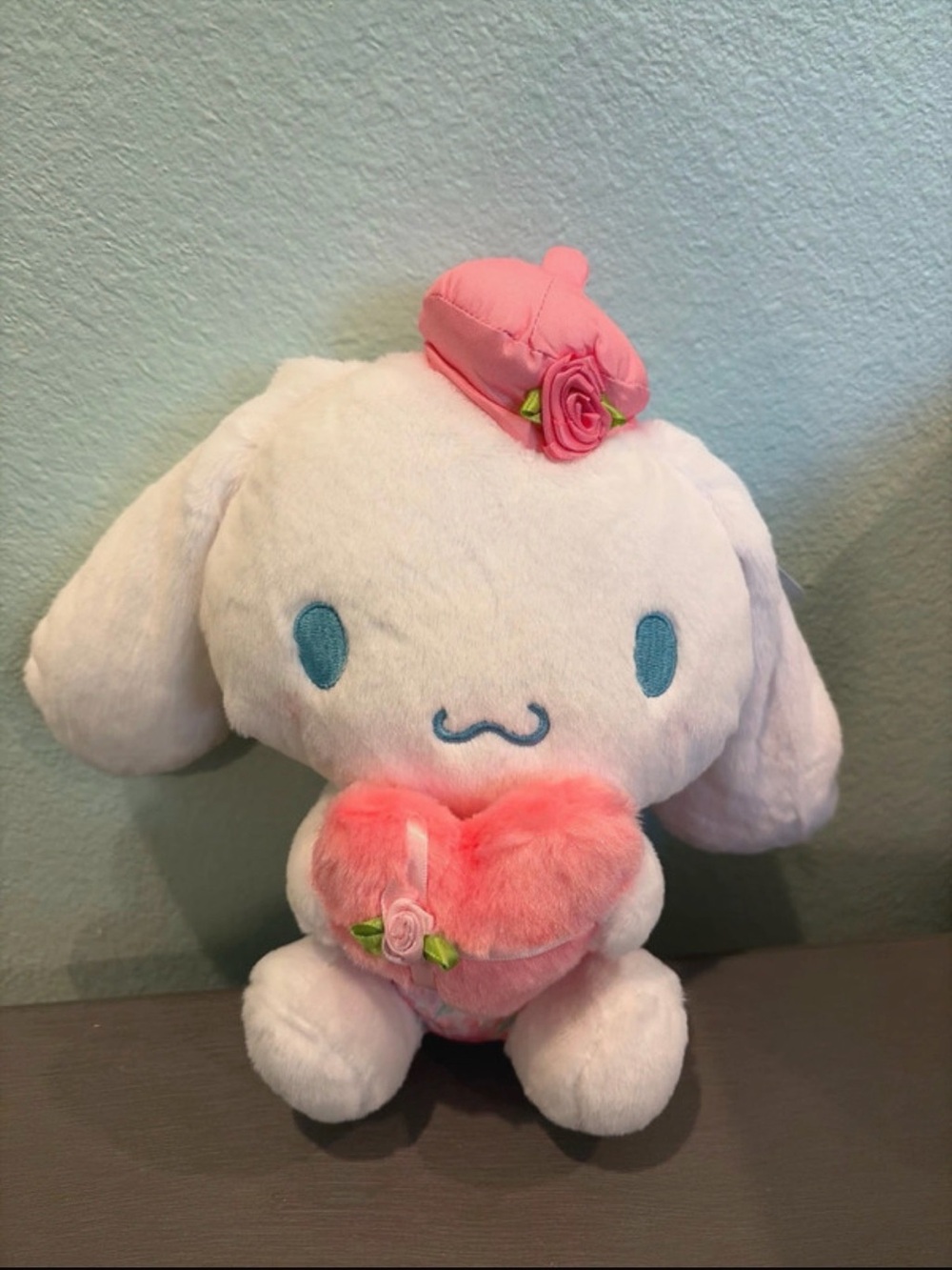 Cinnamoroll Plush with Pink Heart